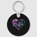 Search for white ribbon keychains Anxiety