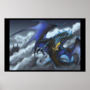 Recherche de mouche de dragon posters Bleu