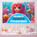 Search for mermaid banners Blue