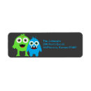 Search for monster return address labels Birthday