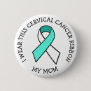 Search for cervical cancer ribbon buttons Survivor