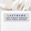 Search for quatrefoil return address labels Modern