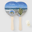 Search for beach wedding hand fans Sand