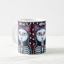 Search for day of the dead cat mugs Skeleton