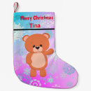 Search for teddy bear christmas stockings Blue