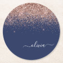 Search for round coasters Navy blue