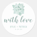 Search for succulent wedding stickers Watercolor