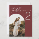 Search for burgundy table cards Elegant table number