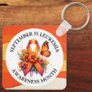 Recherche de leucémie porteclés Orange