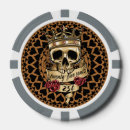 Recherche de crâne jetons poker Puce