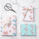 Search for tropical santa wrapping paper Pink