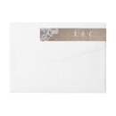 Search for burlap and lace return address labels Elegant