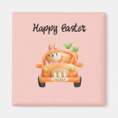 Recherche de lapin rose magnets Orange