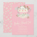 Search for tea baby girl shower invitations Flowers