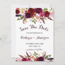 Search for burgundy floral save the dates Flowers