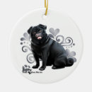 Search for black pug ornaments Dogs