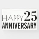 Search for 25th anniversary banners Black and white
