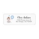 Search for birthday balloon return address labels Blue
