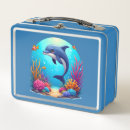 Search for dolphin lunch boxes Underwater