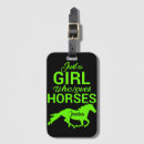 Recherche de fille de cheval bagages étiquettes Girl