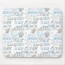 Recherche de le plage tapis souris Typographie