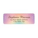 Search for blue and purple return address labels Stars