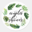 Search for couples shower stickers Watercolor