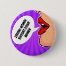 Recherche de femme forte badges Vintage