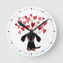 Recherche de coeur noir horloges Chien