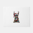Search for christmas lights doormats Weimaraner