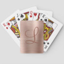 Search for metal playing cards Rose gold