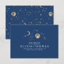 Search for midnight blue save the dates Crescent moon