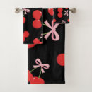 Search for cherry red bath towels Girly