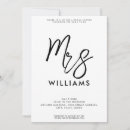 Search for contemporary bridal shower invitations Calligraphy