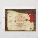Search for bloody halloween invitations Vintage