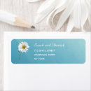 Search for white daisy return address labels Blue