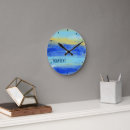 Recherche de art abstrait horloges Turquoise