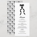 Search for ribbon wedding menus Elegant
