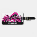 Search for cheerleading luggage tags Cheerleader