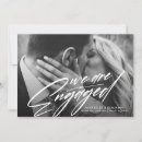 Search for were engaged invitations Black and white