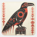 Recherche de oiseaux rouges autocollants Simple