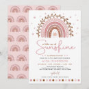 Search for boho rainbow baby girl shower invitations Minimalist