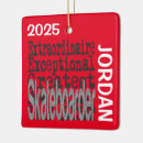 Search for skateboard ornaments Skateboarder