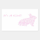 Search for bunnies rectangle stickers Pink