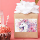 Search for unicorn rectangle stickers Watercolor