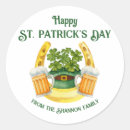 Search for green beer day stickers Clovers