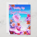 Recherche de cowgirl 16ans anniversaire invitations Cowboy