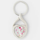 Search for red and white rose keychains Pink