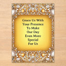 Search for gems wedding invitations Gold
