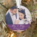 Search for purple heart ornaments Modern